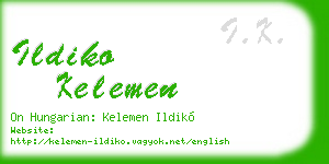 ildiko kelemen business card